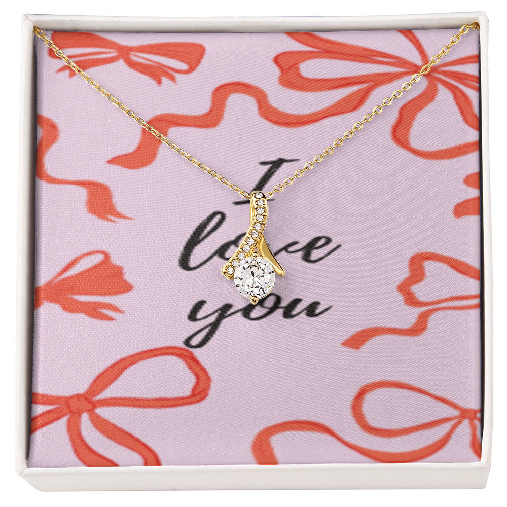 Tied With Love — Crystal Knot Necklace ShineOn Fulfillment