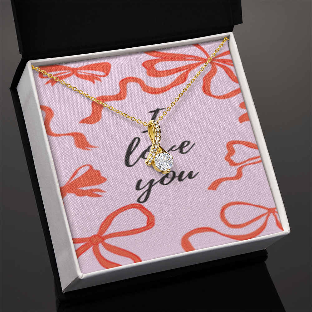 Tied With Love — Crystal Knot Necklace ShineOn Fulfillment