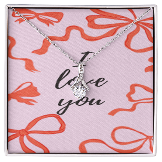 Tied With Love — Crystal Knot Necklace ShineOn Fulfillment