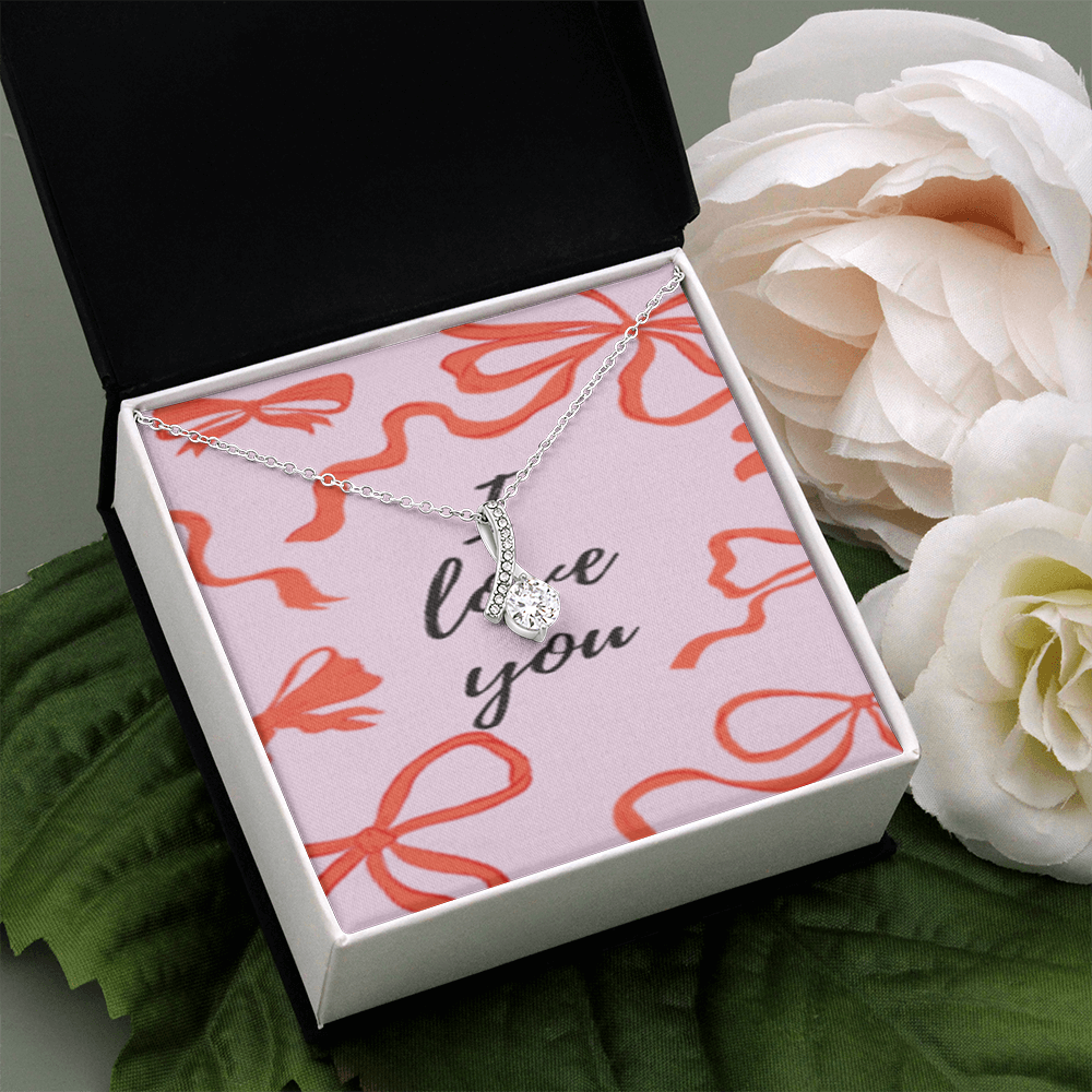 Tied With Love — Crystal Knot Necklace ShineOn Fulfillment