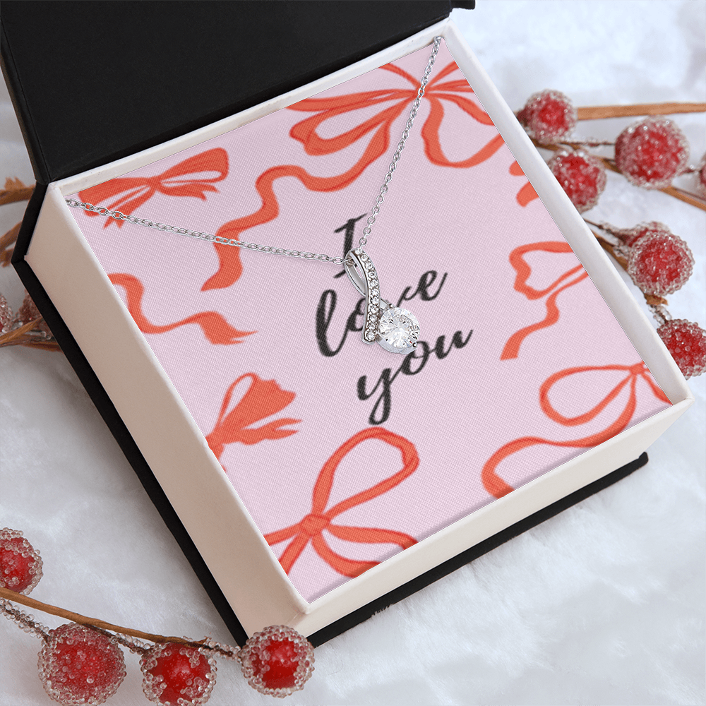 Tied With Love — Crystal Knot Necklace ShineOn Fulfillment