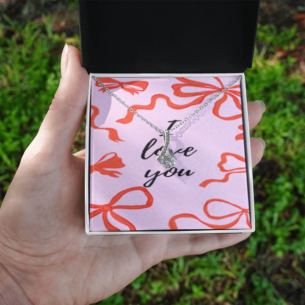 Tied With Love — Crystal Knot Necklace ShineOn Fulfillment