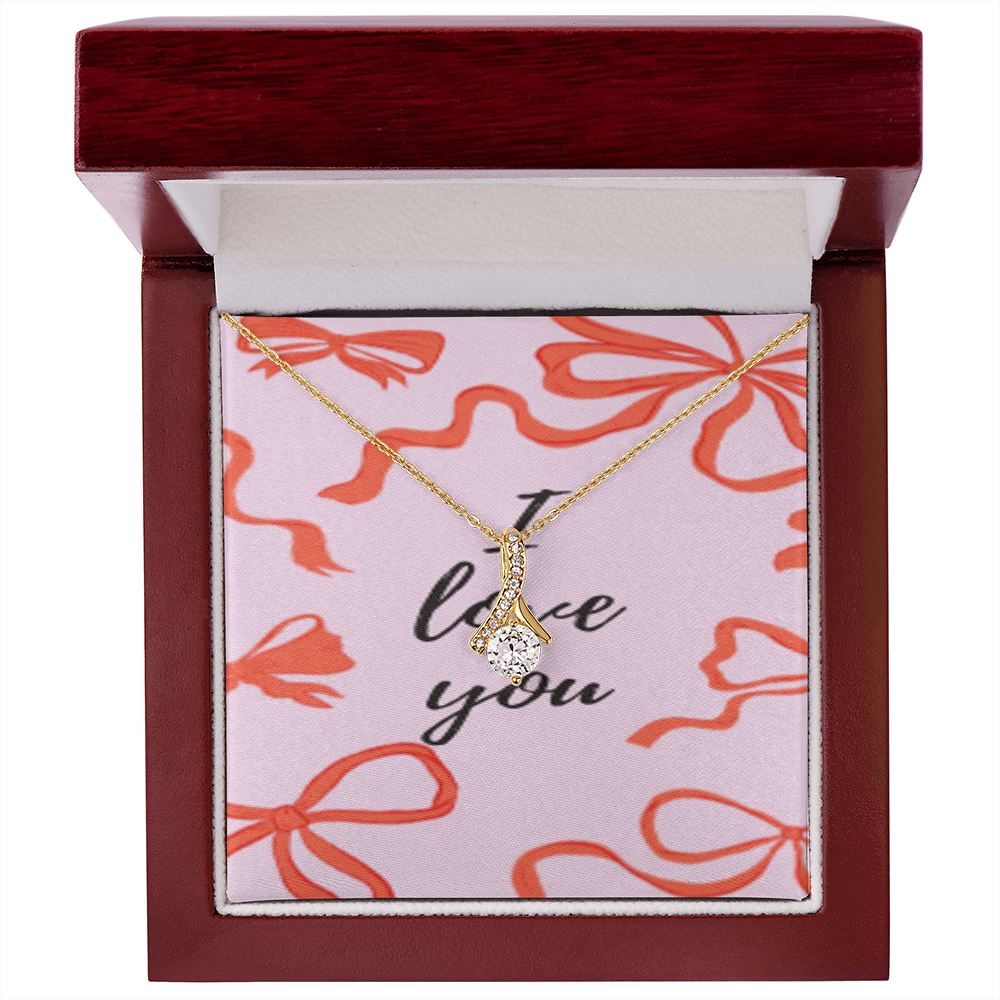 Tied With Love — Crystal Knot Necklace ShineOn Fulfillment