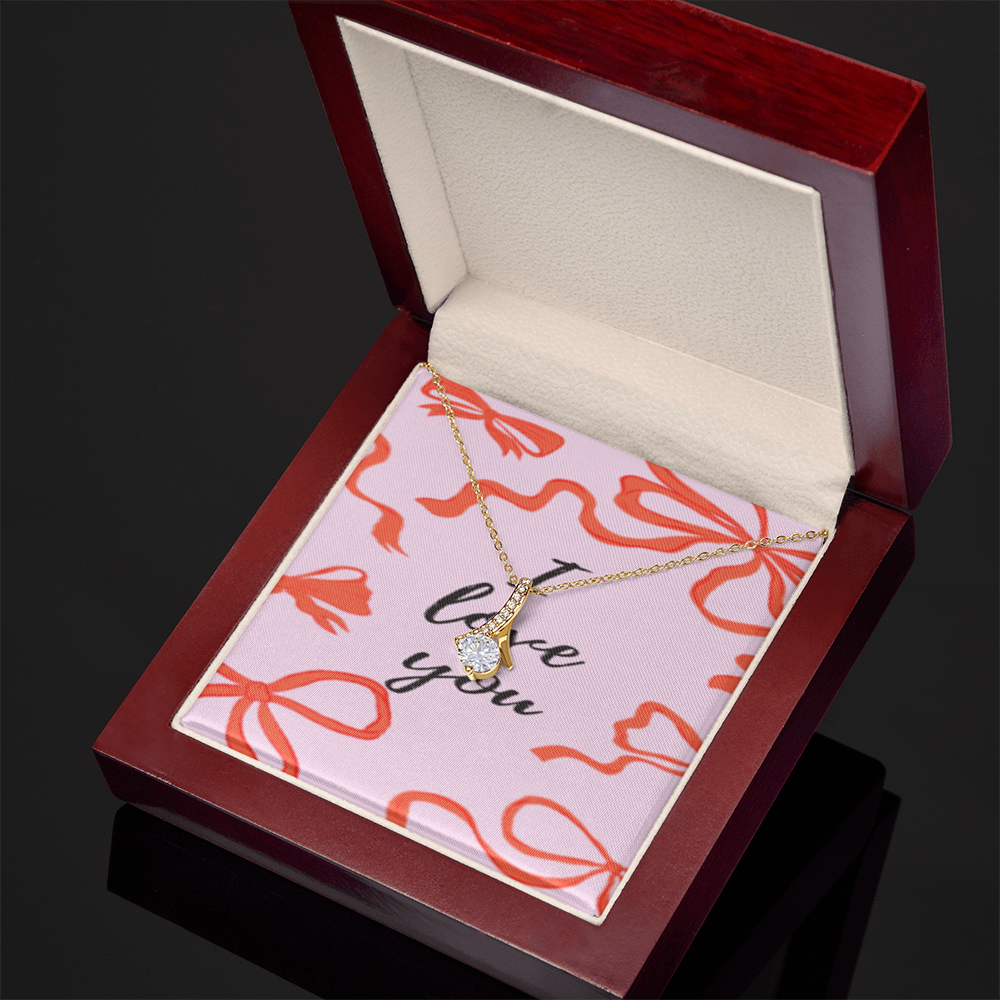 Tied With Love — Crystal Knot Necklace ShineOn Fulfillment