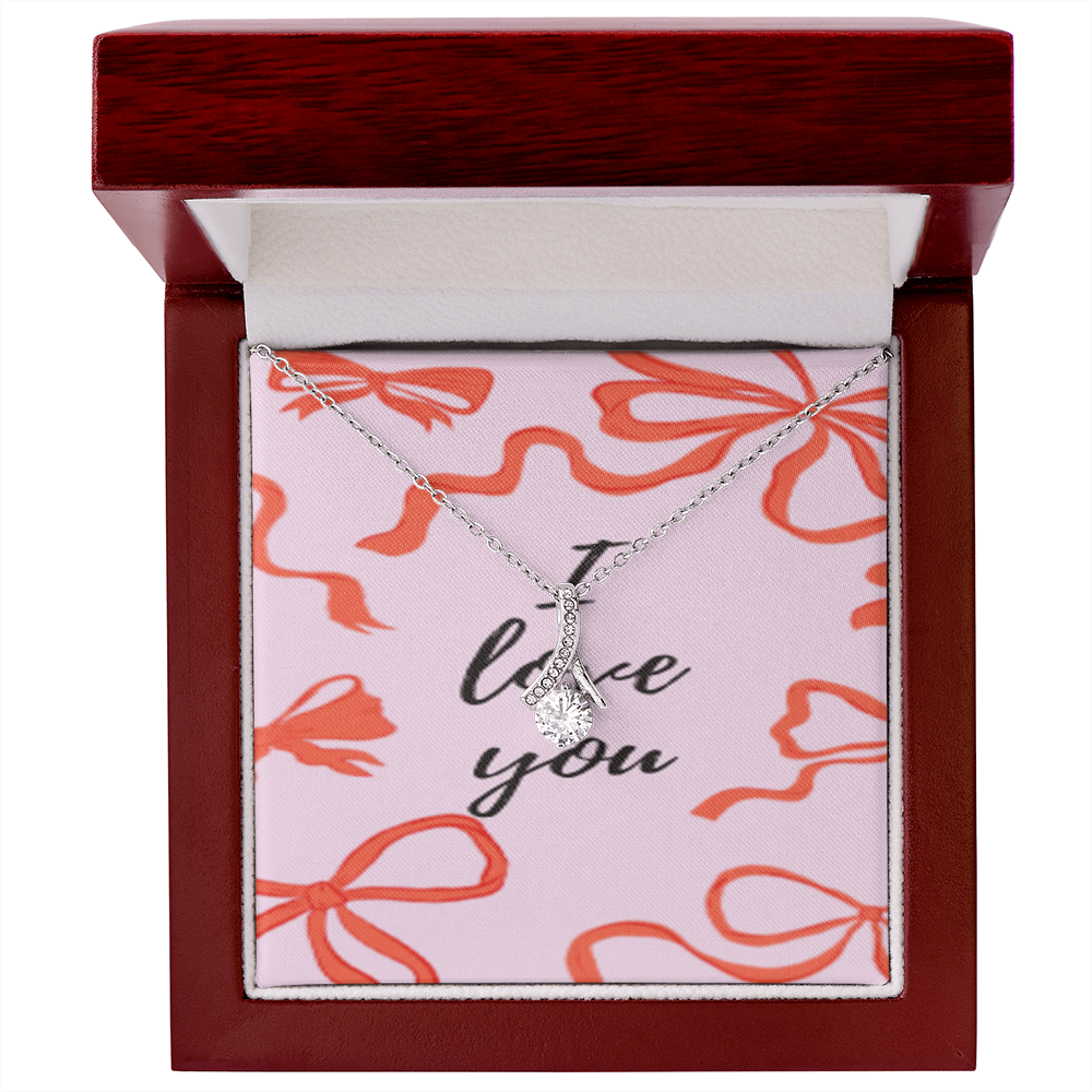 Tied With Love — Crystal Knot Necklace ShineOn Fulfillment