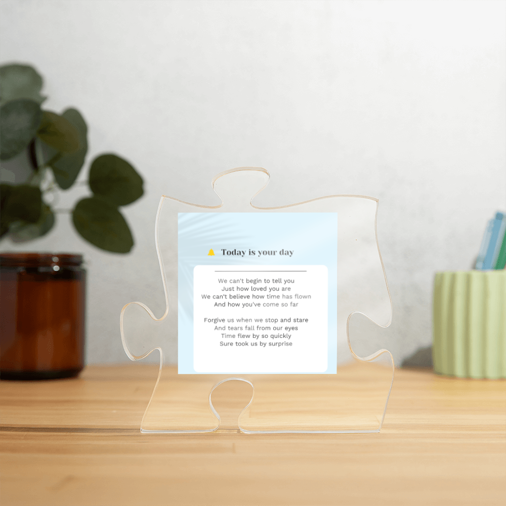 Puzzle plaque successfully story ShineOn Fulfillment