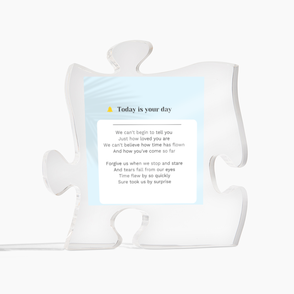 Puzzle plaque successfully story ShineOn Fulfillment