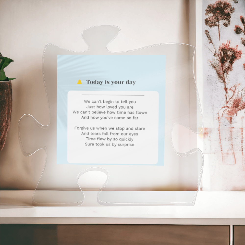 Puzzle plaque successfully story ShineOn Fulfillment