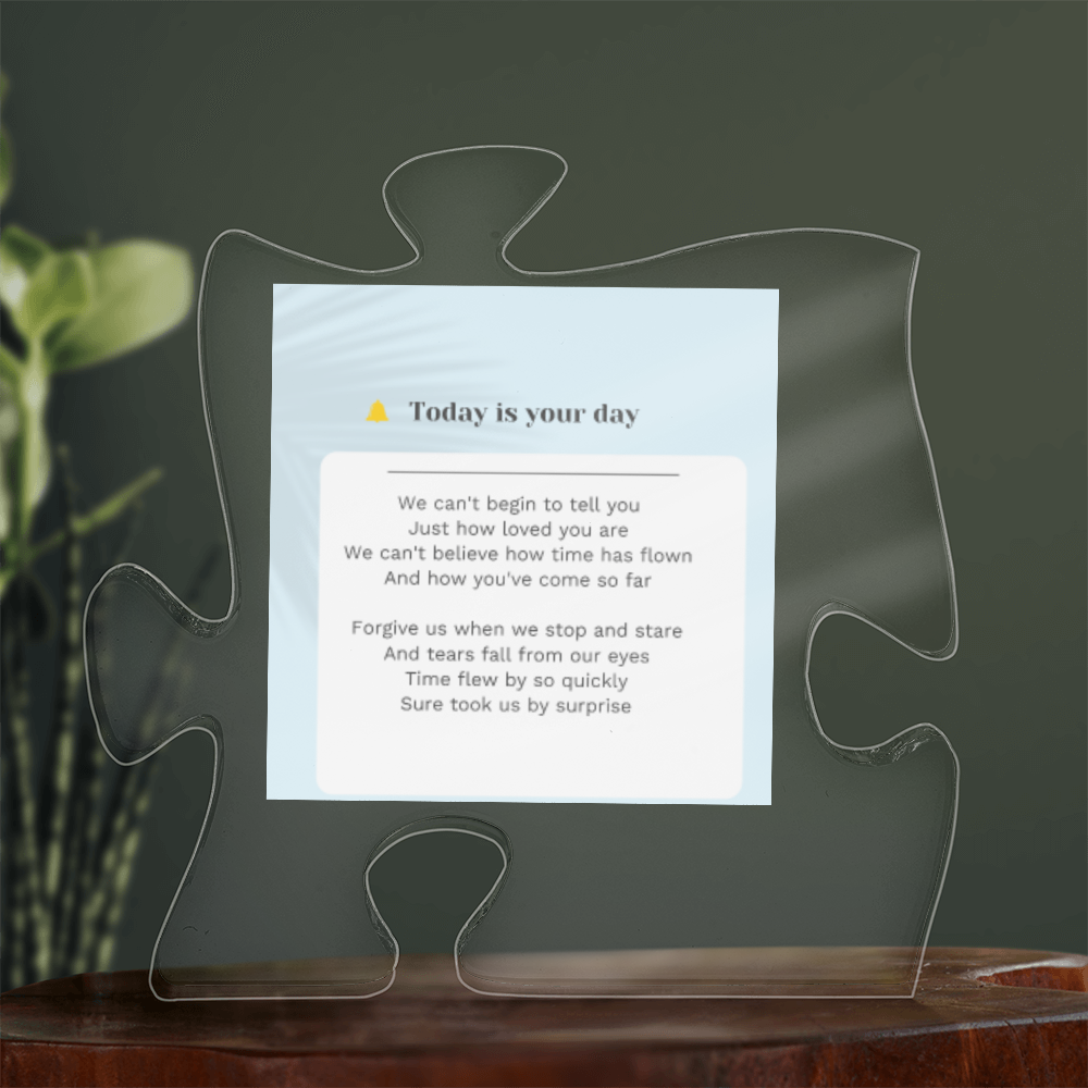 Puzzle plaque successfully story ShineOn Fulfillment