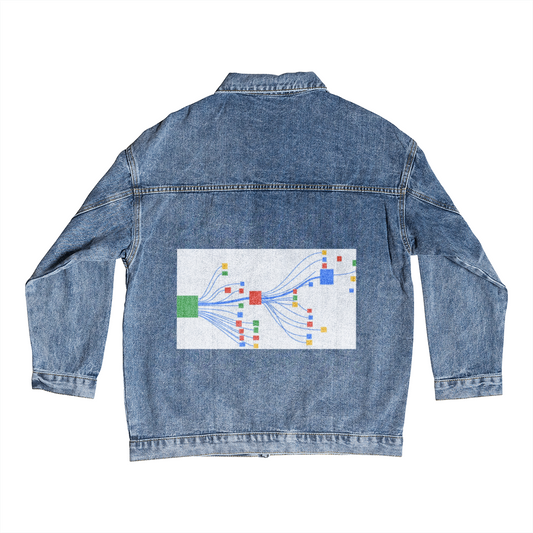 Custom DTG Men's Denim Jacket — Personalized Back Print