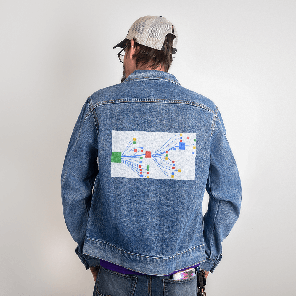 Custom DTG Men's Denim Jacket — Personalized Back Print