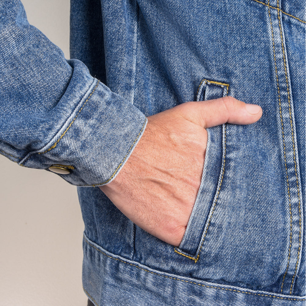 Custom DTG Men's Denim Jacket — Personalized Back Print