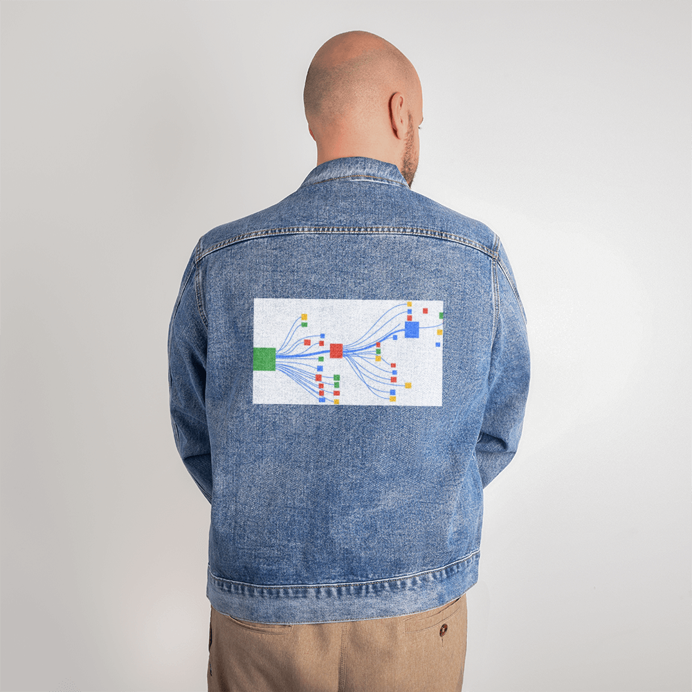 Custom DTG Men's Denim Jacket — Personalized Back Print