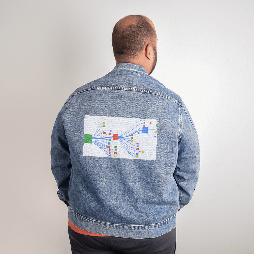 Custom DTG Men's Denim Jacket — Personalized Back Print