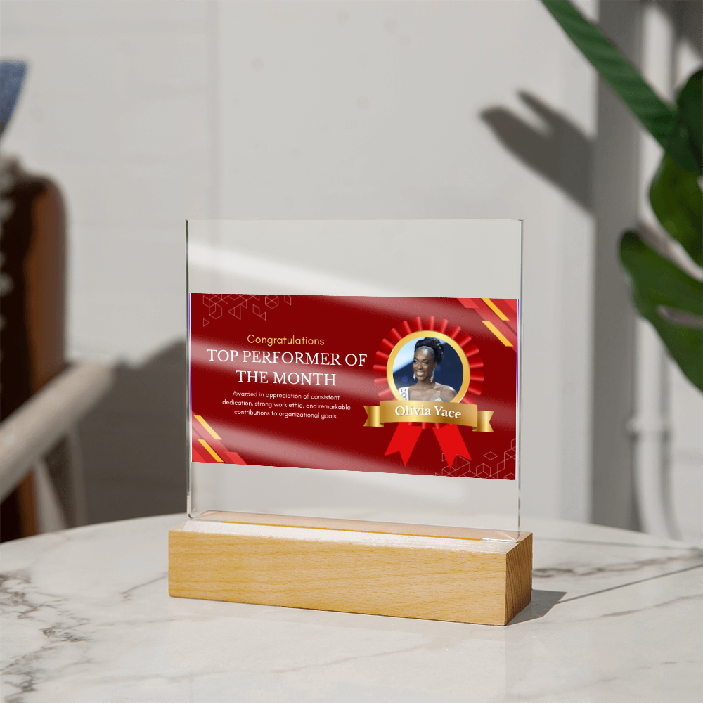 Modern crystal Arcylic Plaque ShineOn Fulfillment