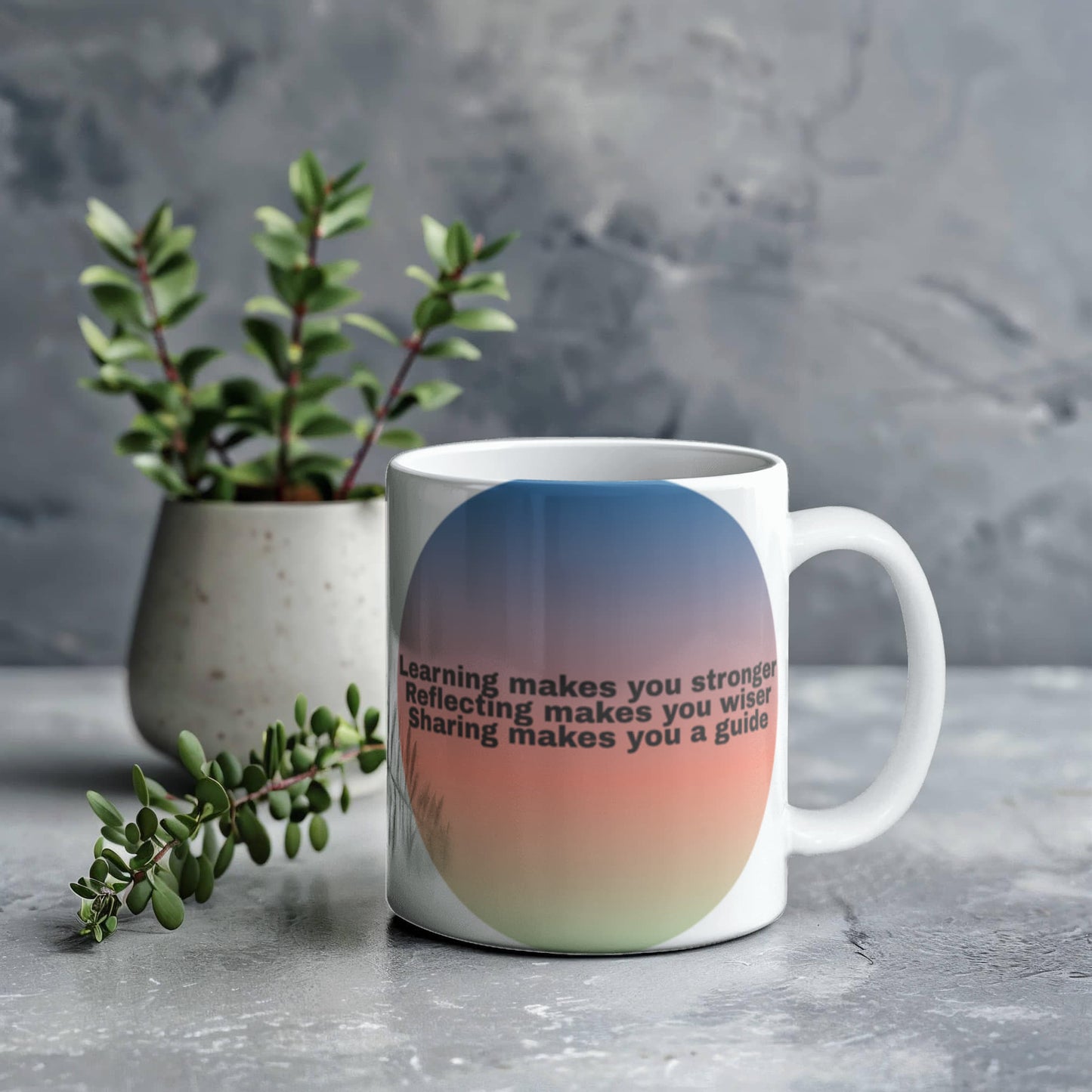 Morning Mantra Ceramic Mug — Start Every Day With Intention
