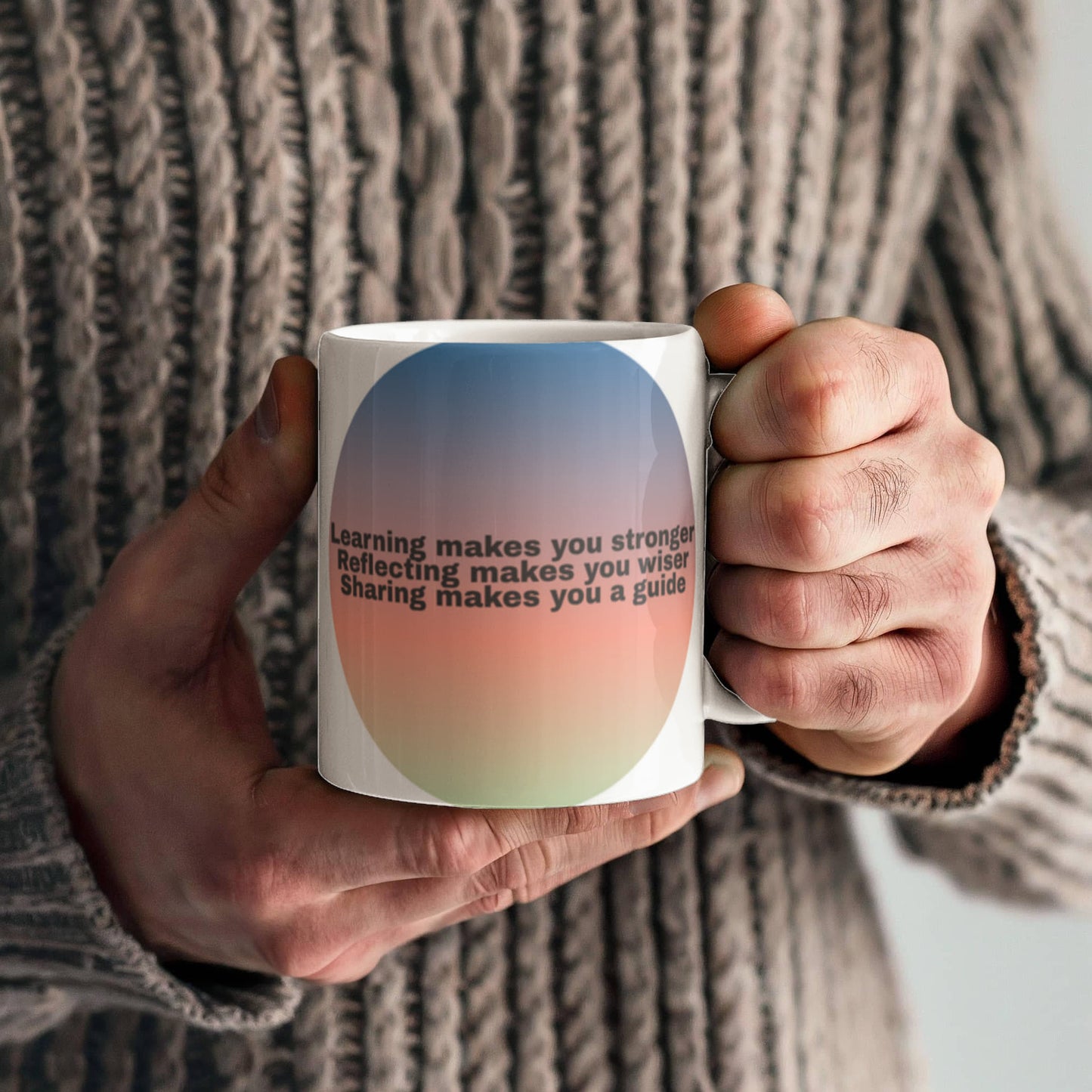 Morning Mantra Ceramic Mug — Start Every Day With Intention