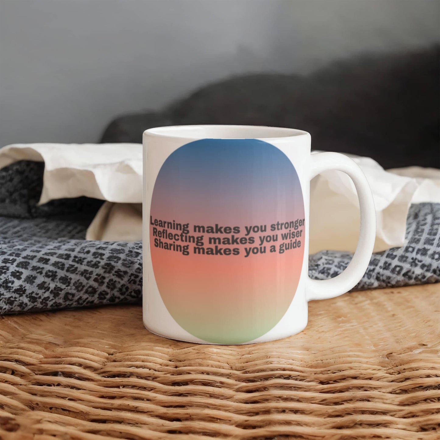 Morning Mantra Ceramic Mug — Start Every Day With Intention