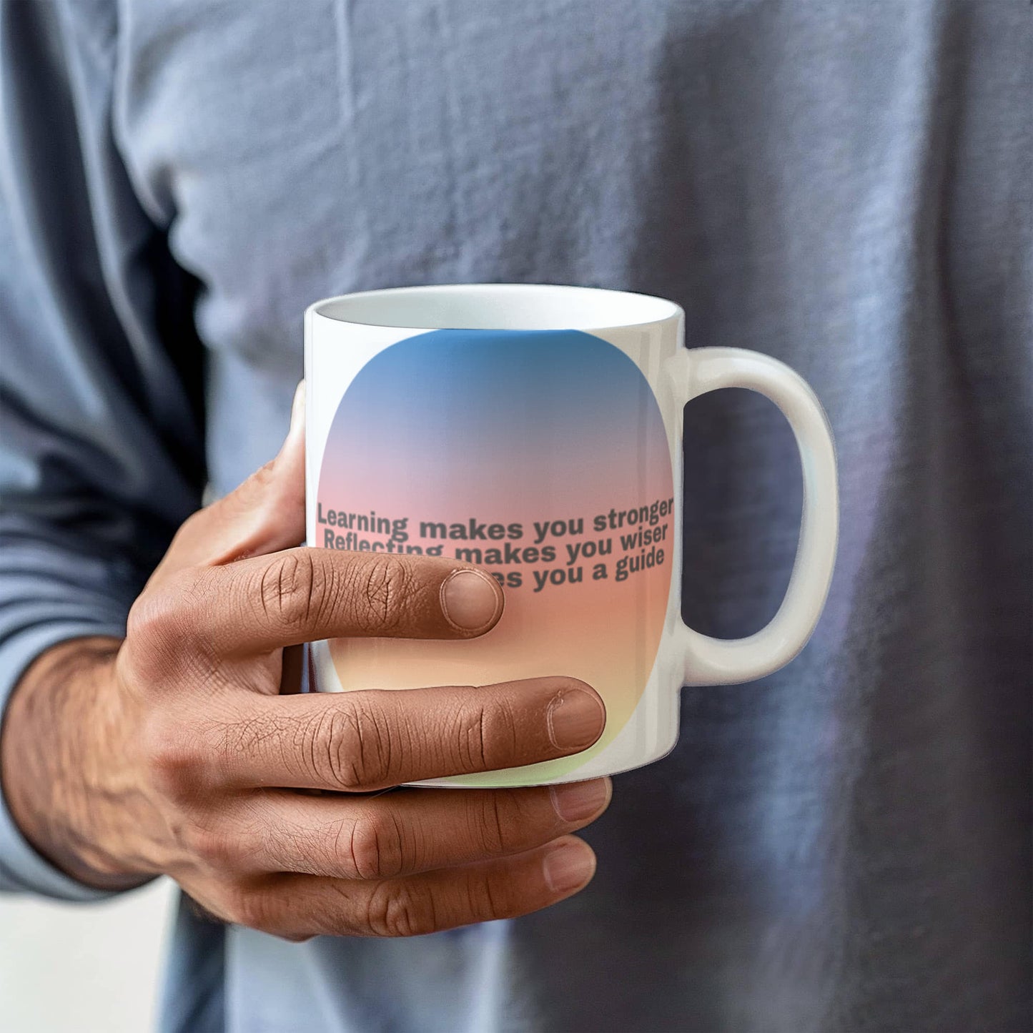 Morning Mantra Ceramic Mug — Start Every Day With Intention