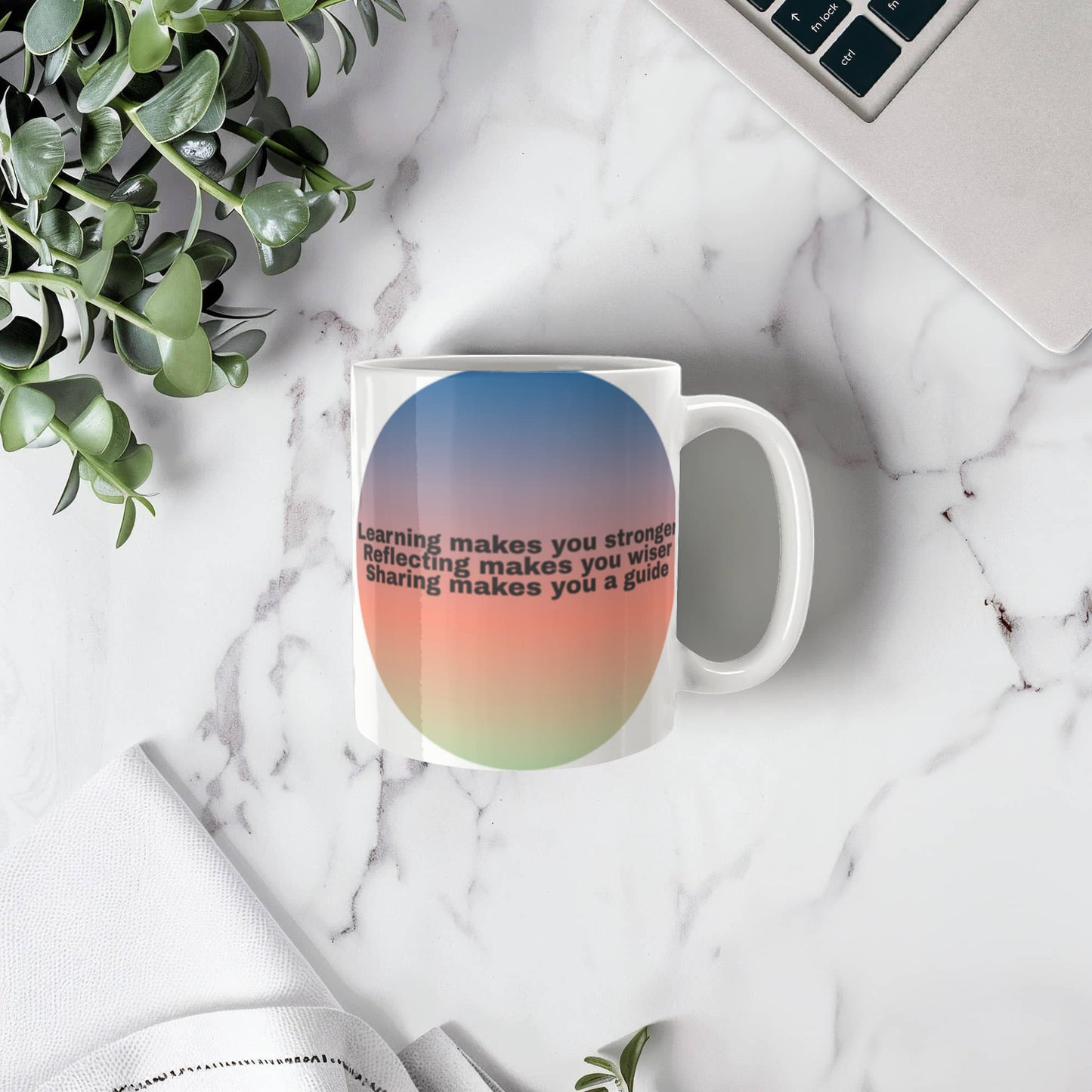 Morning Mantra Ceramic Mug — Start Every Day With Intention