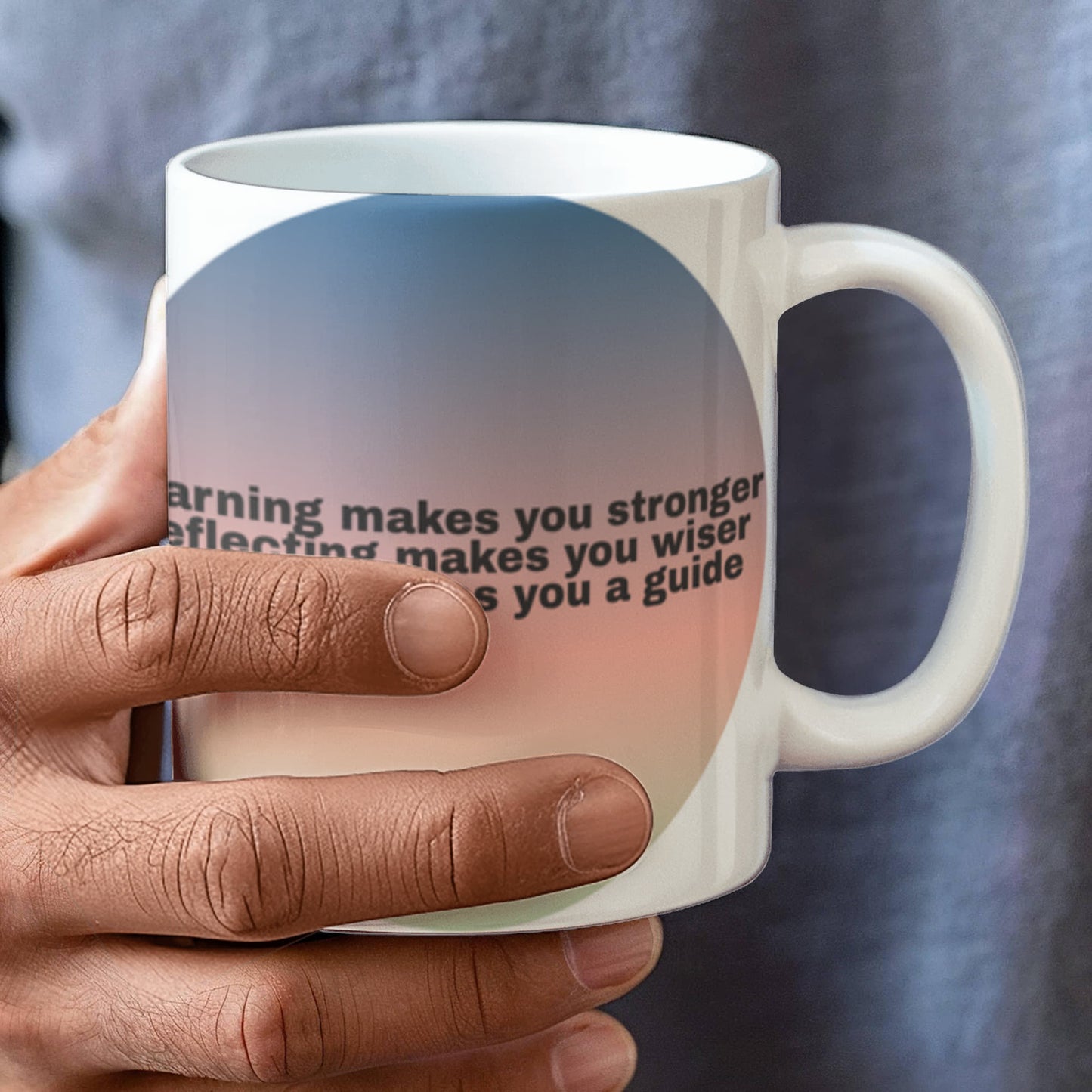 Morning Mantra Ceramic Mug — Start Every Day With Intention