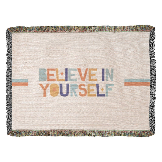 Quiet Strength — Woven Fringe Throw Blanket