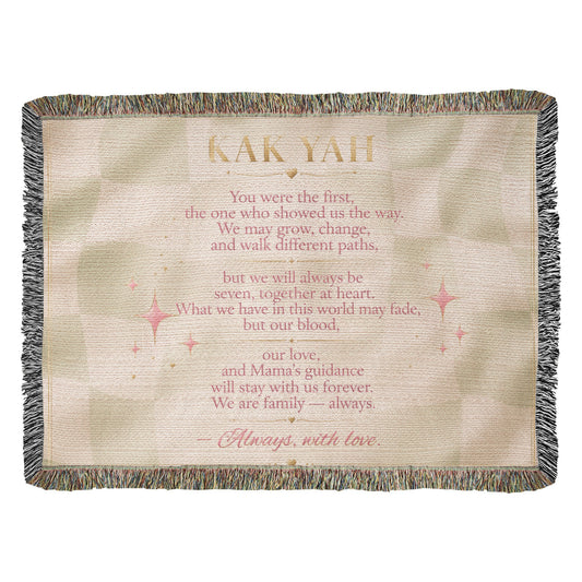 "Always, With Love" — Woven Blanket for the Love That Never Needs a Reason