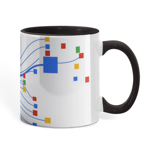 Personalized Color Accent Mug — Your Message, Your Colours, Your Morning
