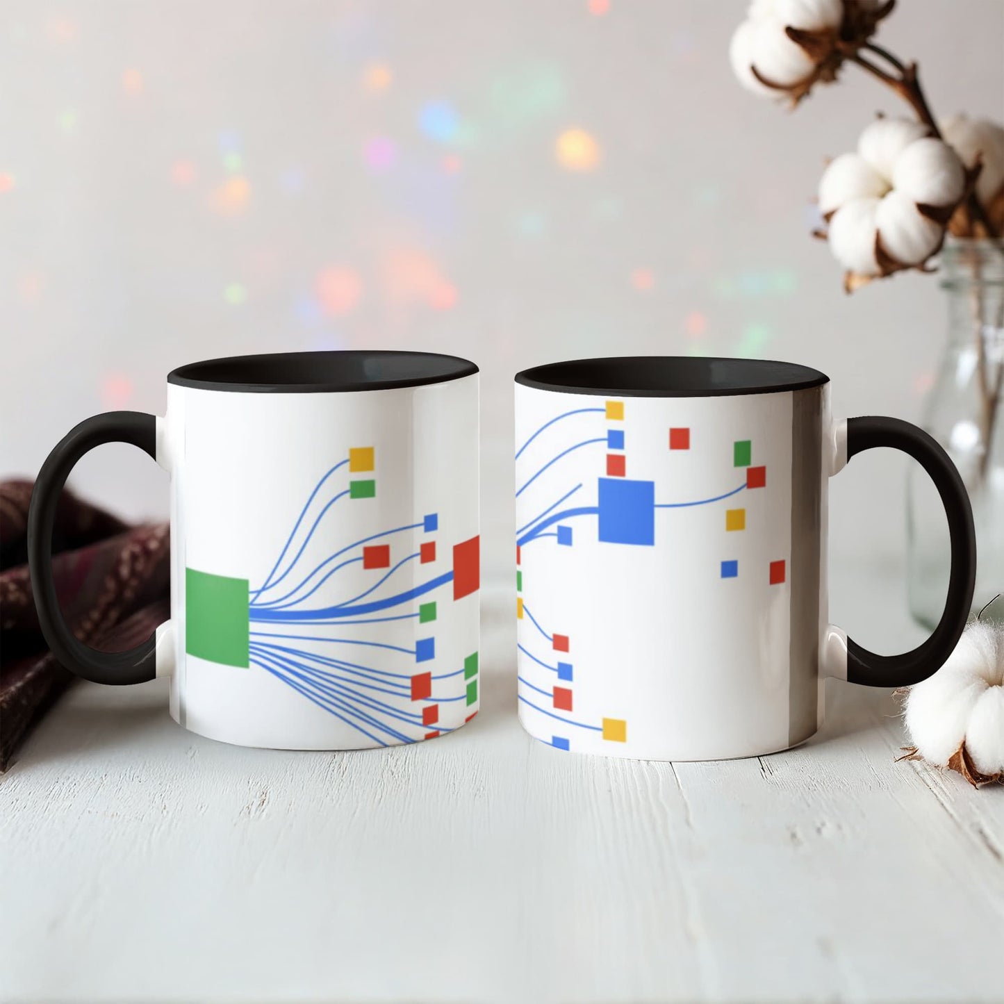 Personalized Color Accent Mug — Your Message, Your Colours, Your Morning