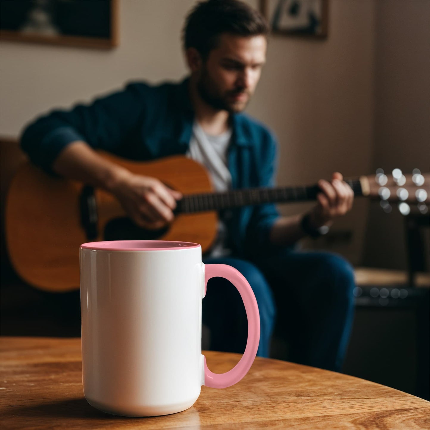 Personalized Color Accent Mug — Your Message, Your Colours, Your Morning
