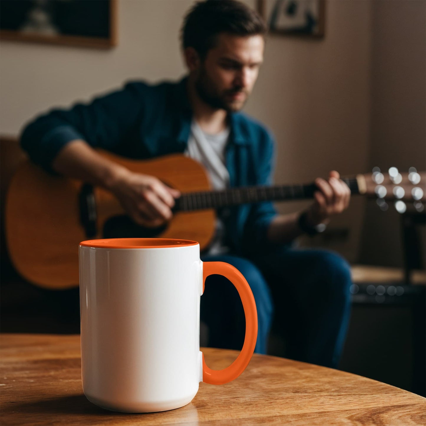 Personalized Color Accent Mug — Your Message, Your Colours, Your Morning