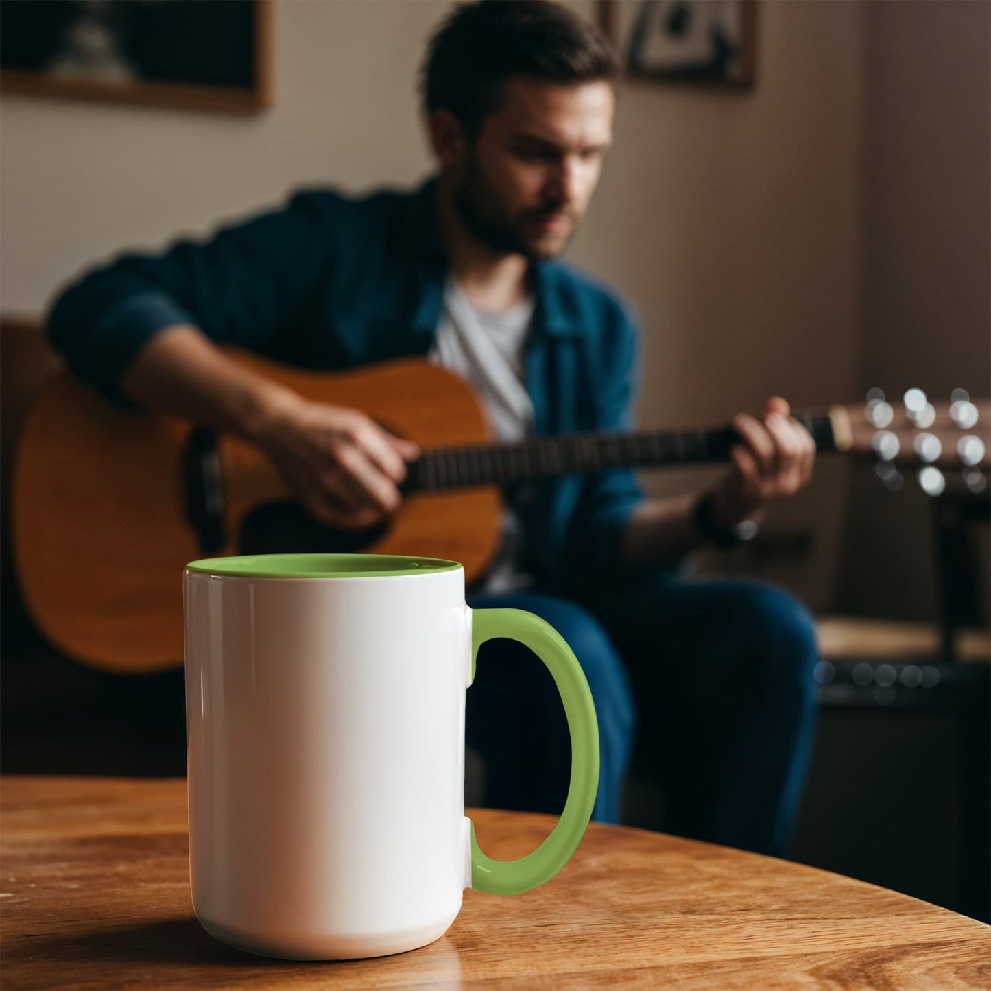 Personalized Color Accent Mug — Your Message, Your Colours, Your Morning