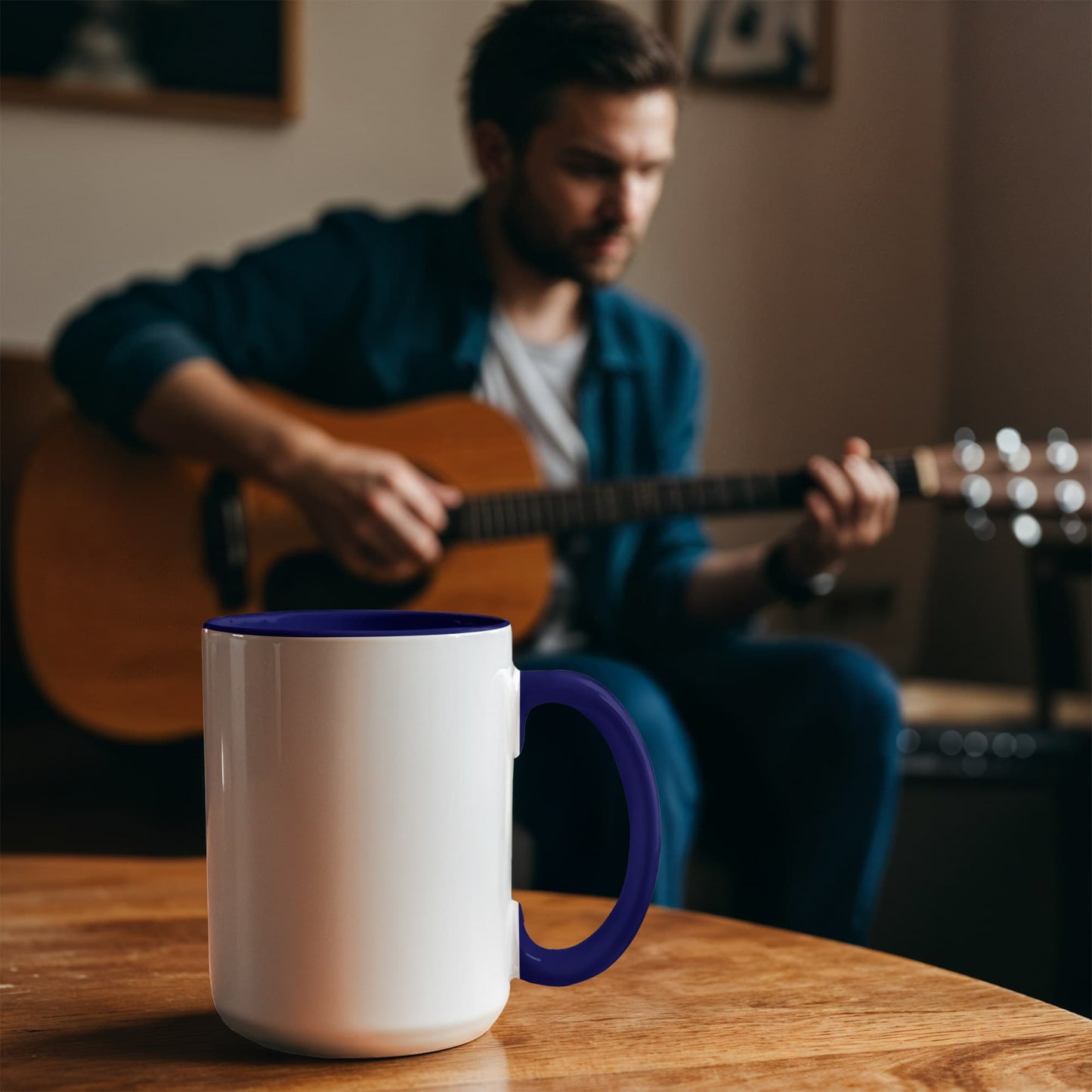 Personalized Color Accent Mug — Your Message, Your Colours, Your Morning
