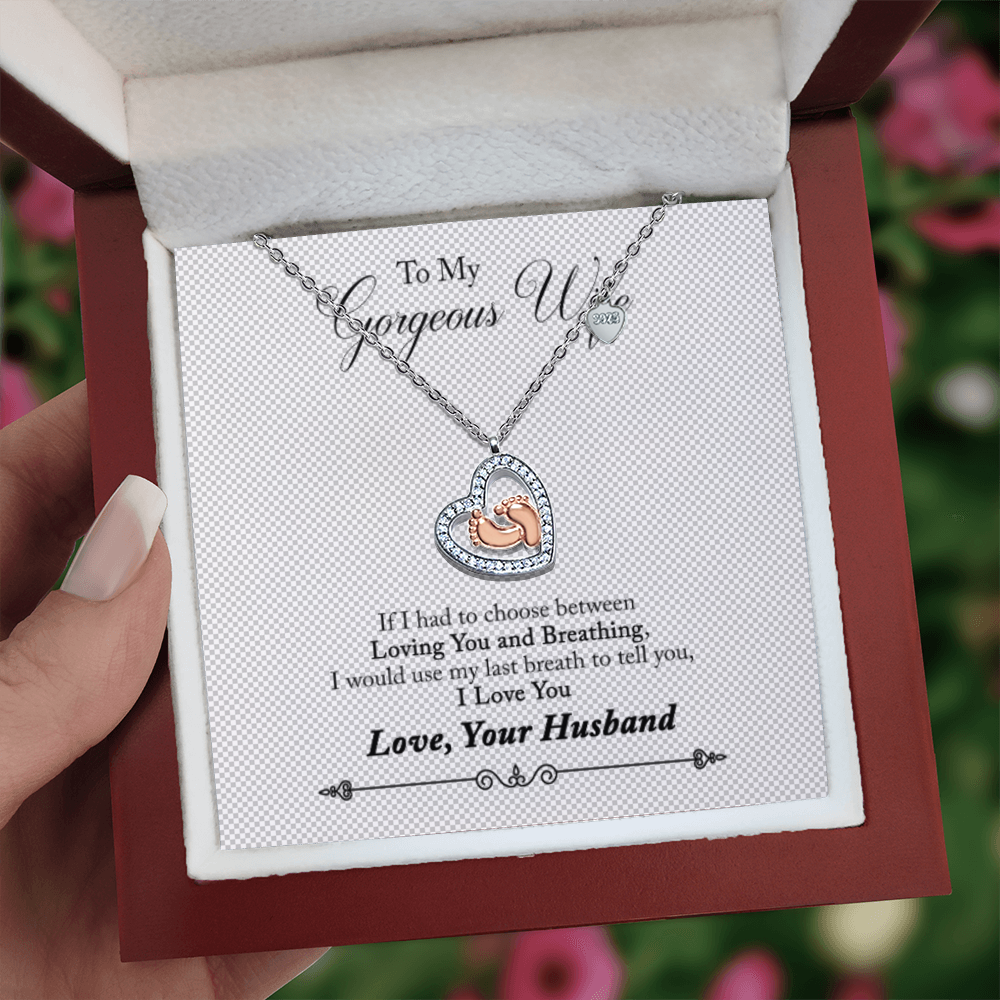 Baby Feet Heart Necklace — For the Love That Changed Everything