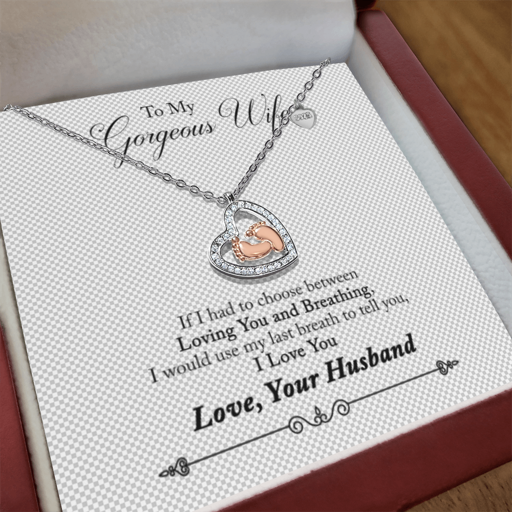 Baby Feet Heart Necklace — For the Love That Changed Everything