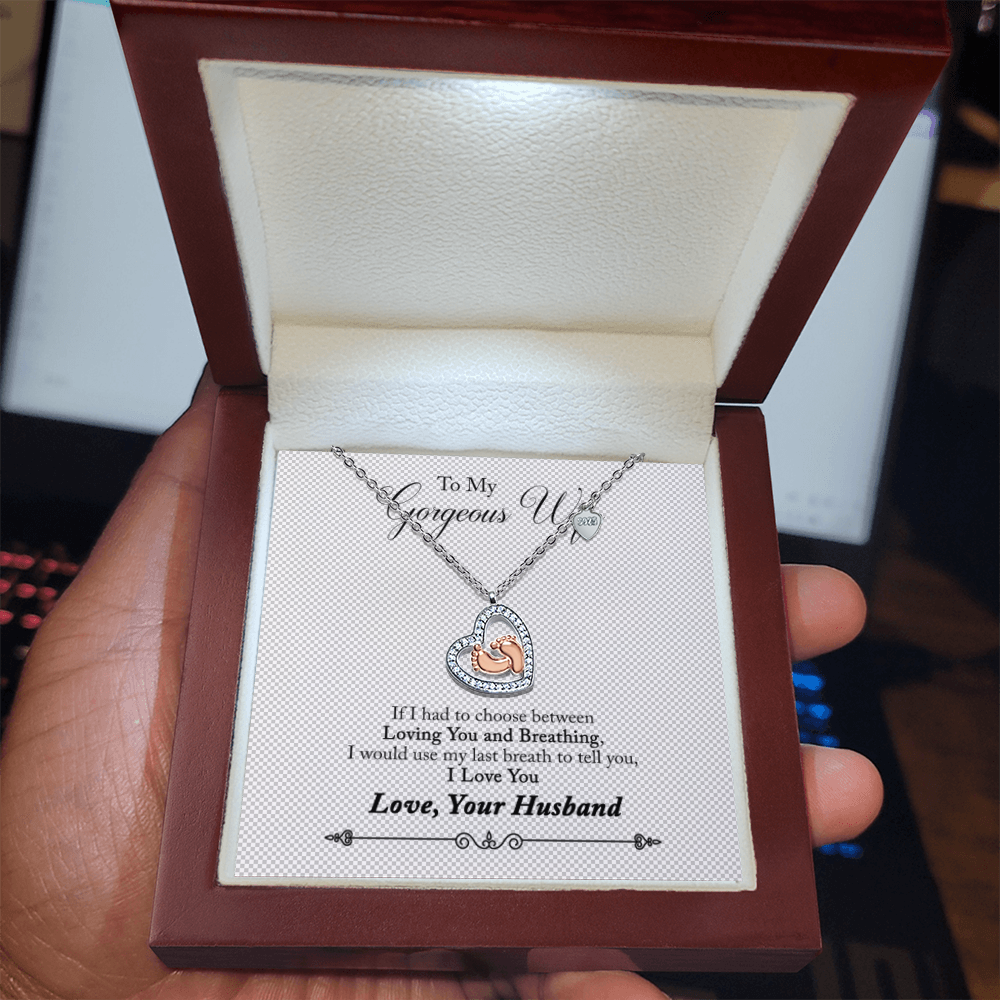 Baby Feet Heart Necklace — For the Love That Changed Everything